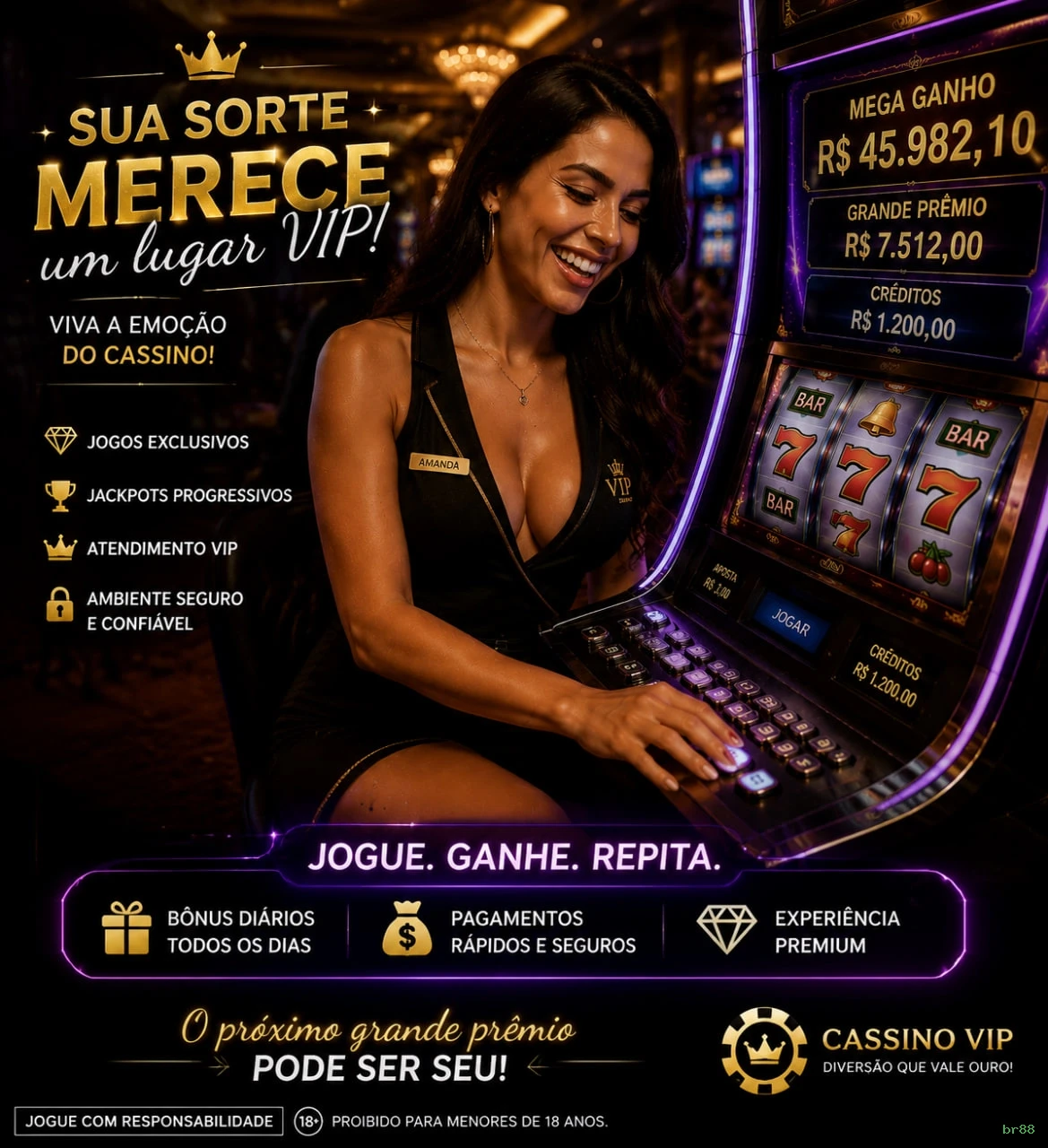 Cashback VIP br88 - reembolso semanal